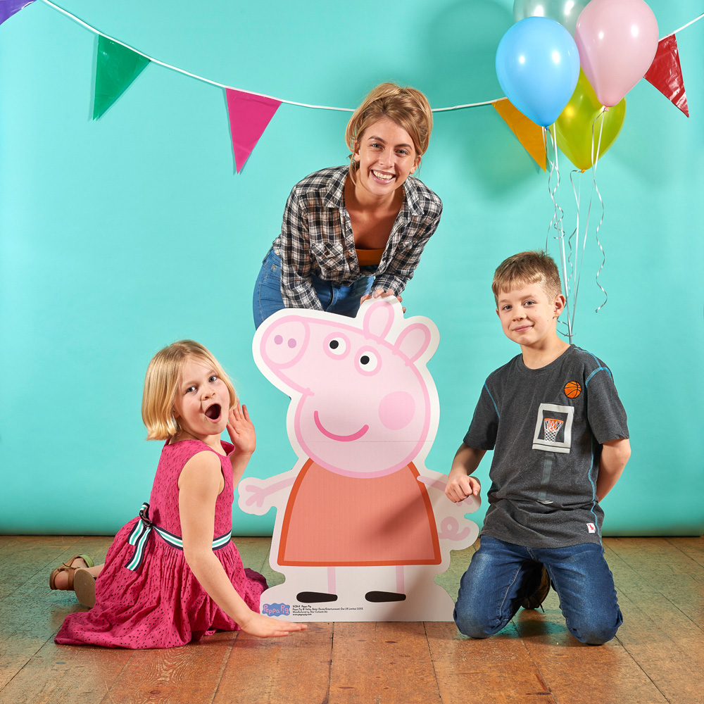 Star Cutouts Mini Peppa Pig Cardboard Cutout 2.9ft Image 2