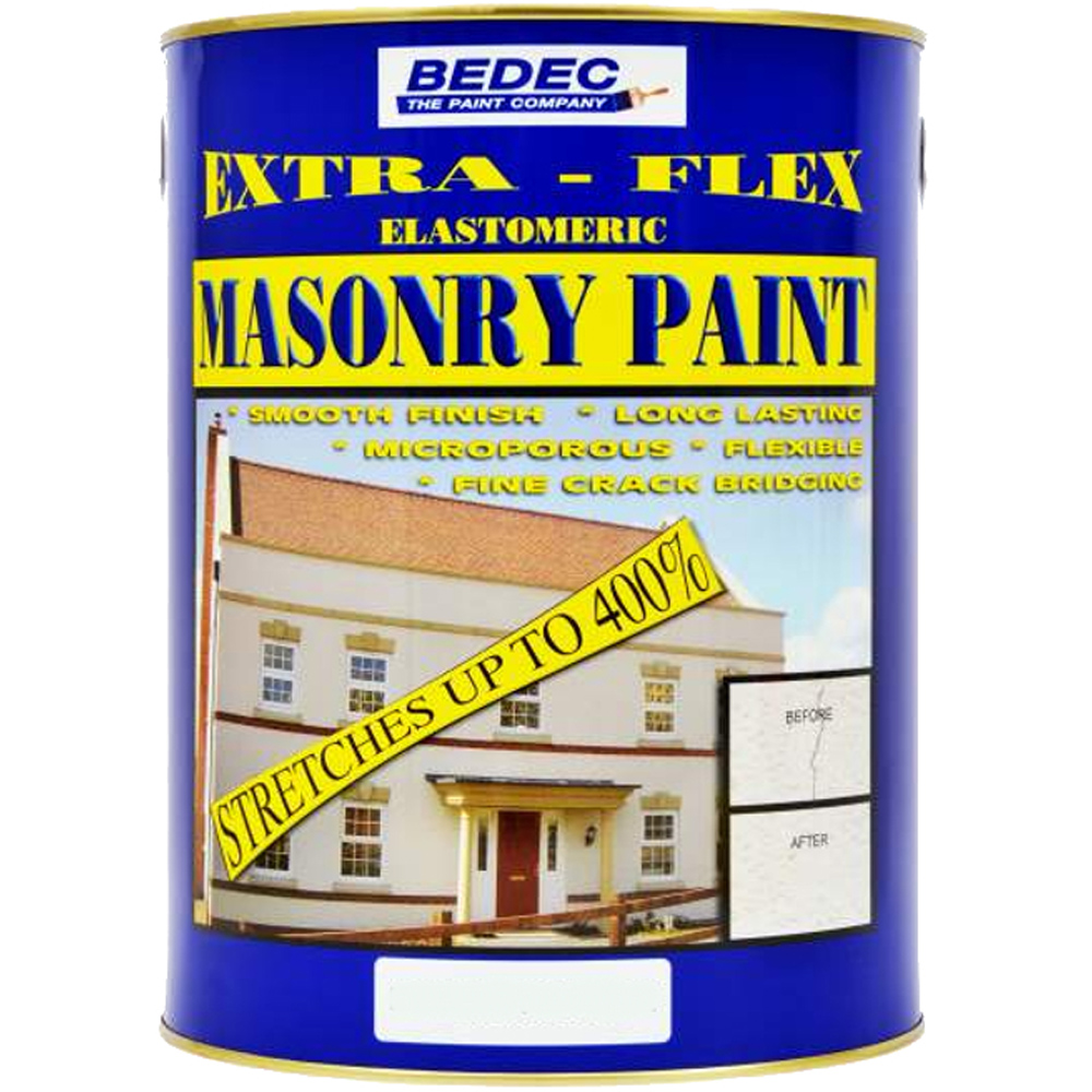 Bedec Black Extra Flex Elastomeric Masonry Paint 5L Image 2