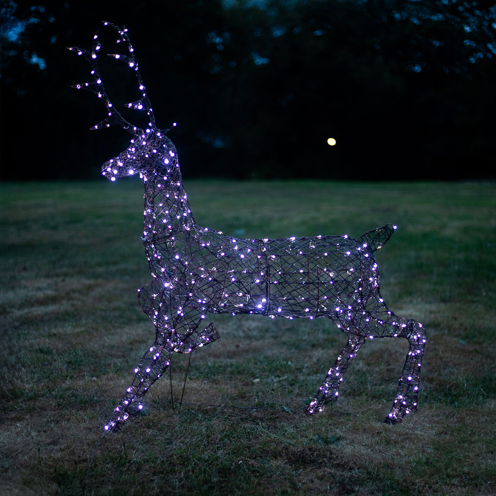 The Christmas Centre 330 LED Soft Acrylic Light-Up Stag Reindeer 4.5ft Image 8