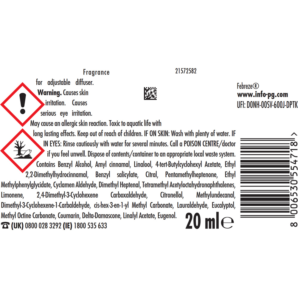 Febreze Mrs Hinch 3 Volution Air Freshener Plug-in Refill Woodland Wander Image 2