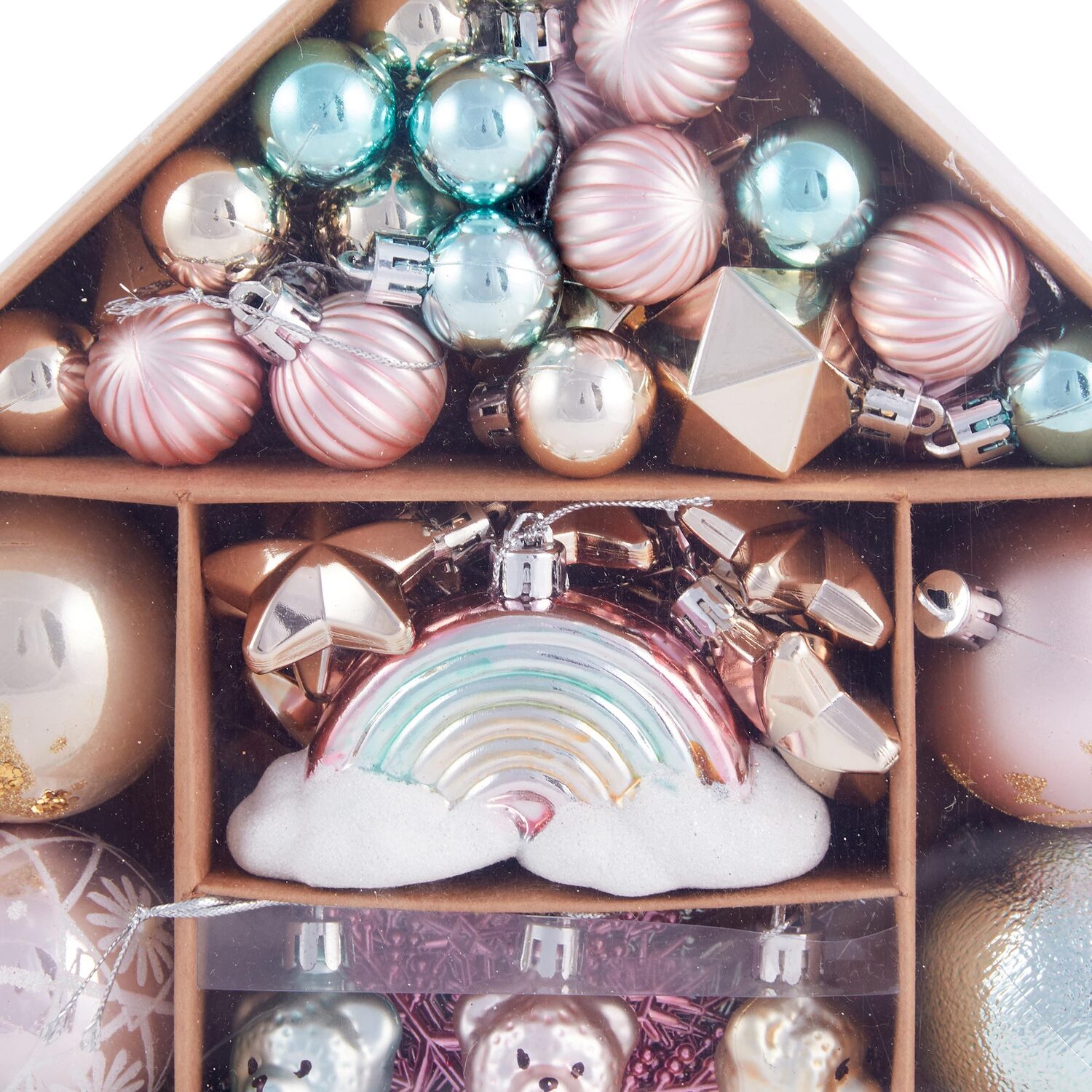 Pack of 70 Pink Candy Cane Lane Baubles Image 3