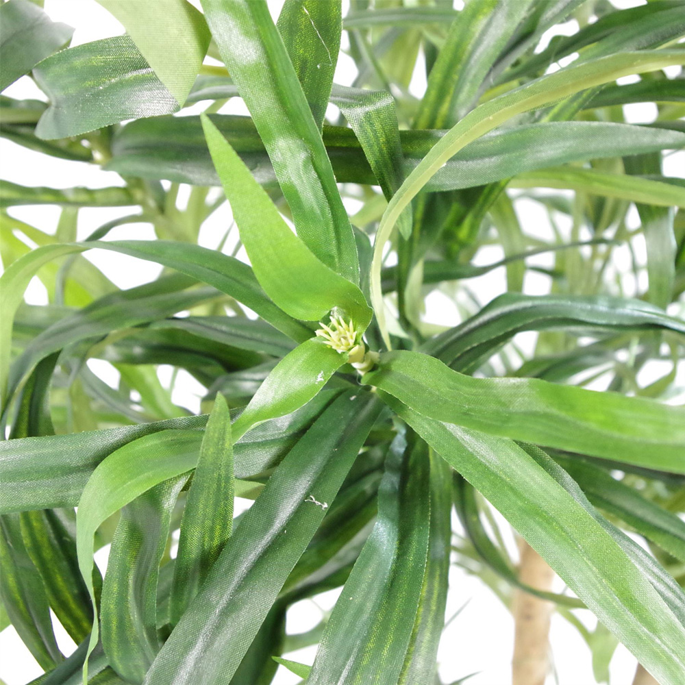Leaf Artificial Ficus Green Dracaena Tree Pot 100cm Image 3