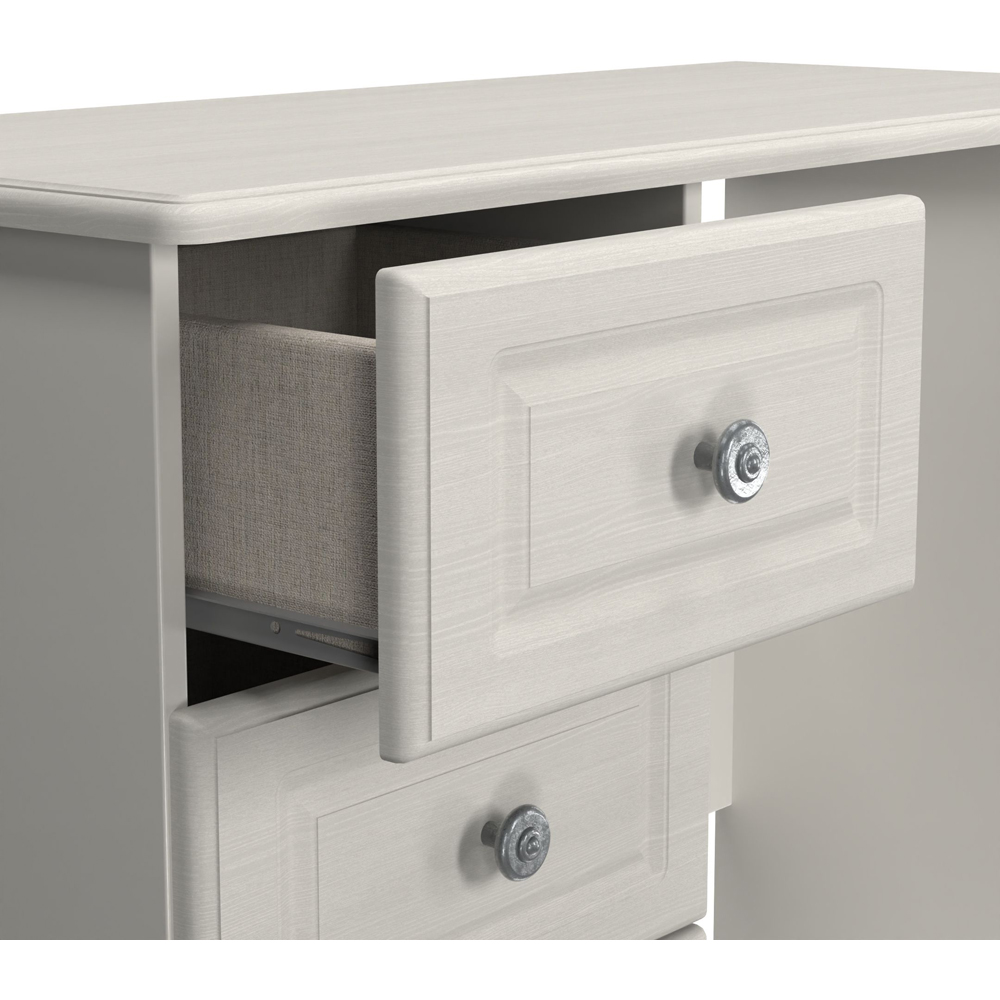 Crowndale Pembroke 3 Drawer Grey Ash Vanity Dressing Table Ready Assembled Image 6