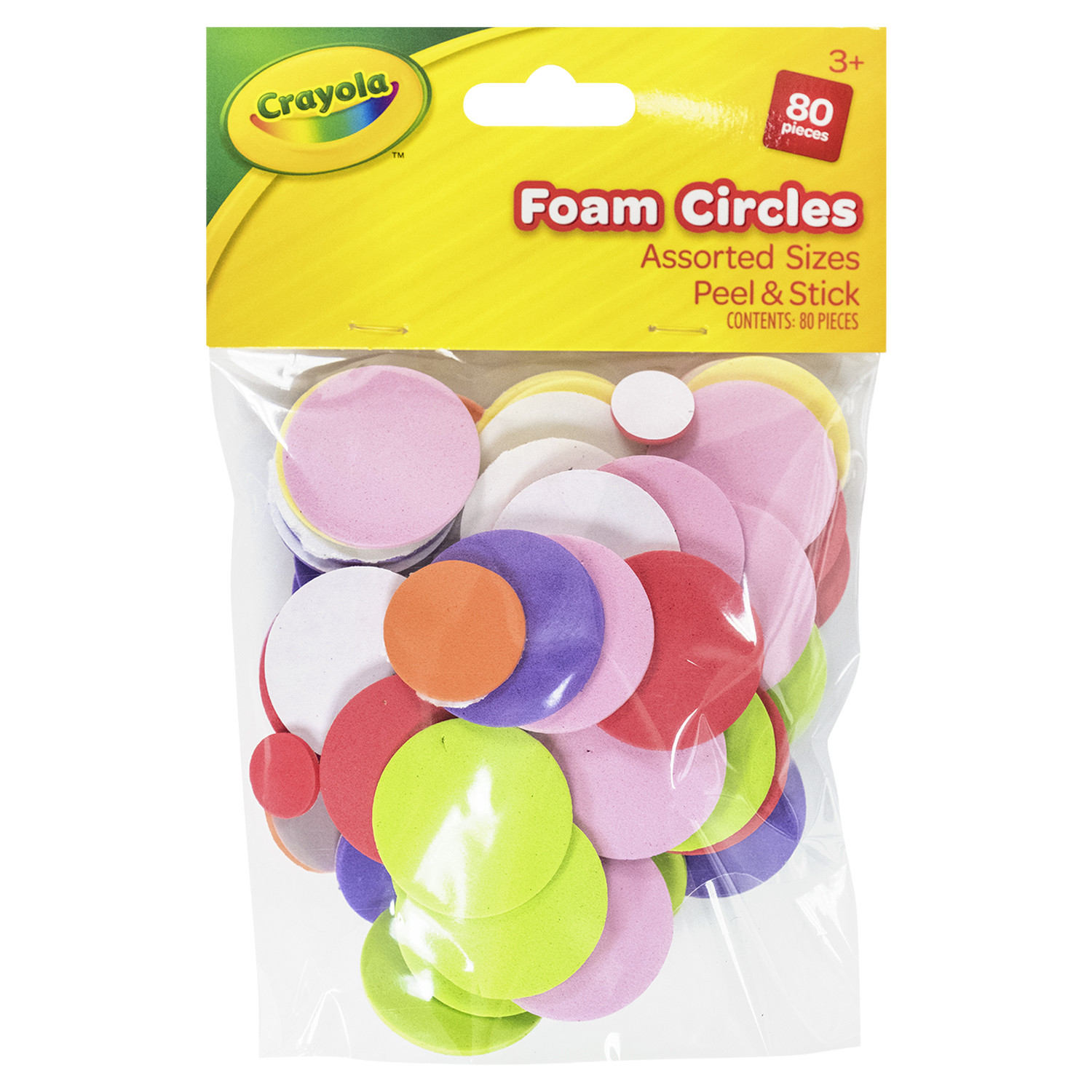 Pack of 80 Foam Circles Image