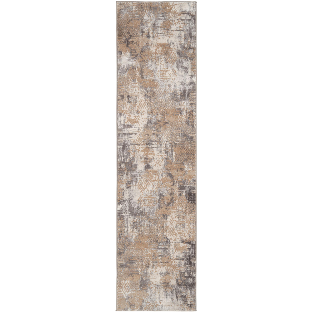 Kukoon Hatton Busby Beige Abstract Rug 60 x 240cm Image 2