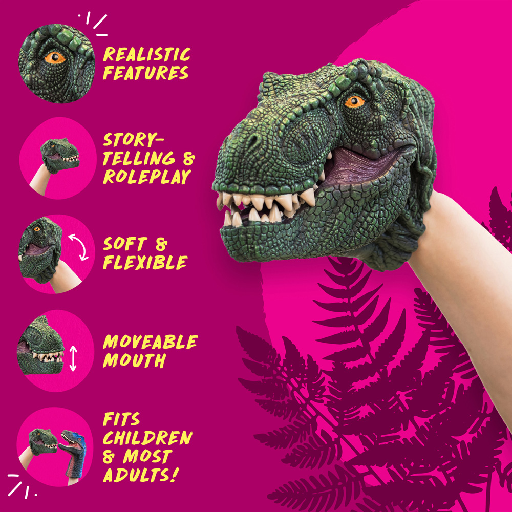 Wild Thingz Green Trex Hand Puppet Image 9