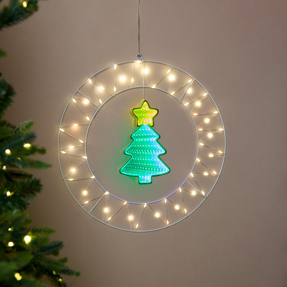 LED Christmas Character Infinity Light Image 5
