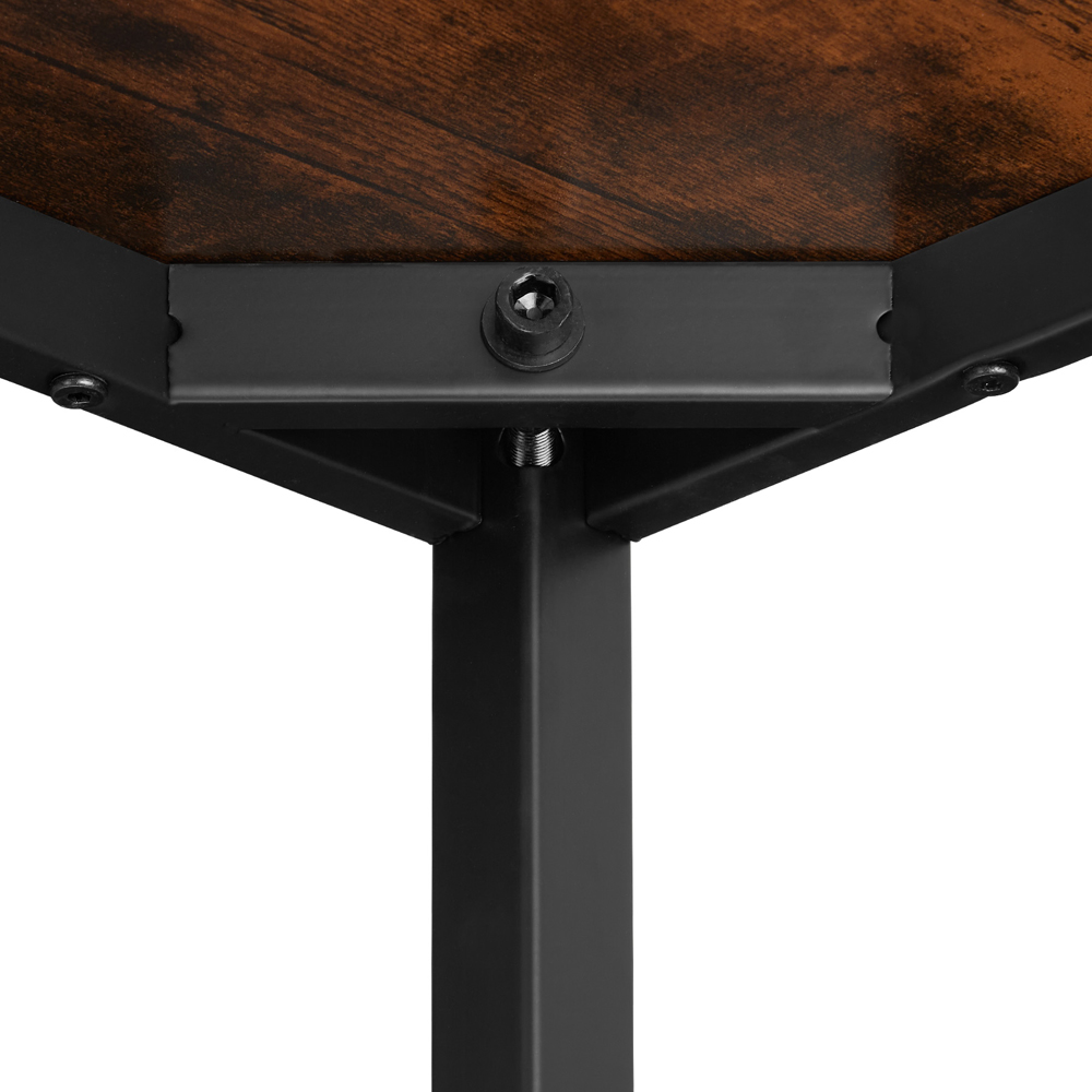 tectake Vanport Dark Wood Desk Image 4