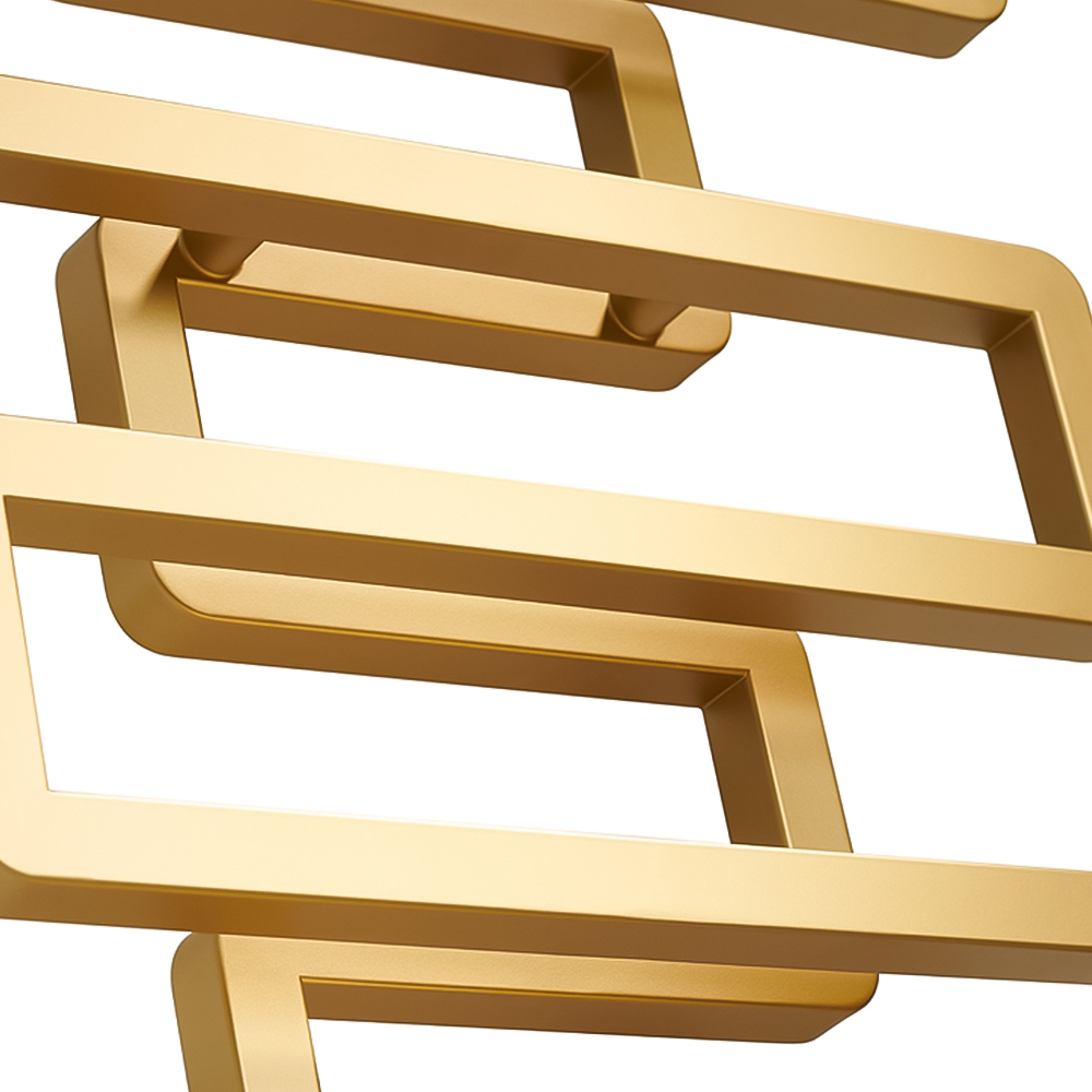Terma Bookie Brass Heated Towel Rail 655 x 500mm Image 4