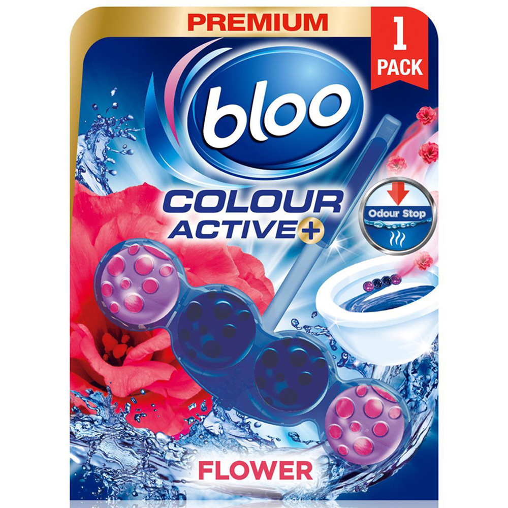 Bloo Colour Active Fresh Flower Toilet Rim Block 50g 12 Pack Image 2