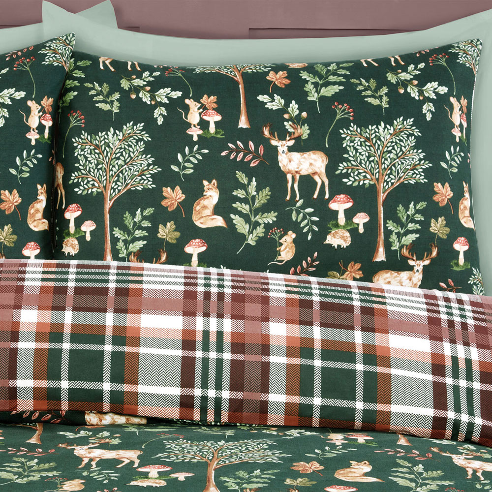 Kingswood Duvet Set Green Superking Image 3