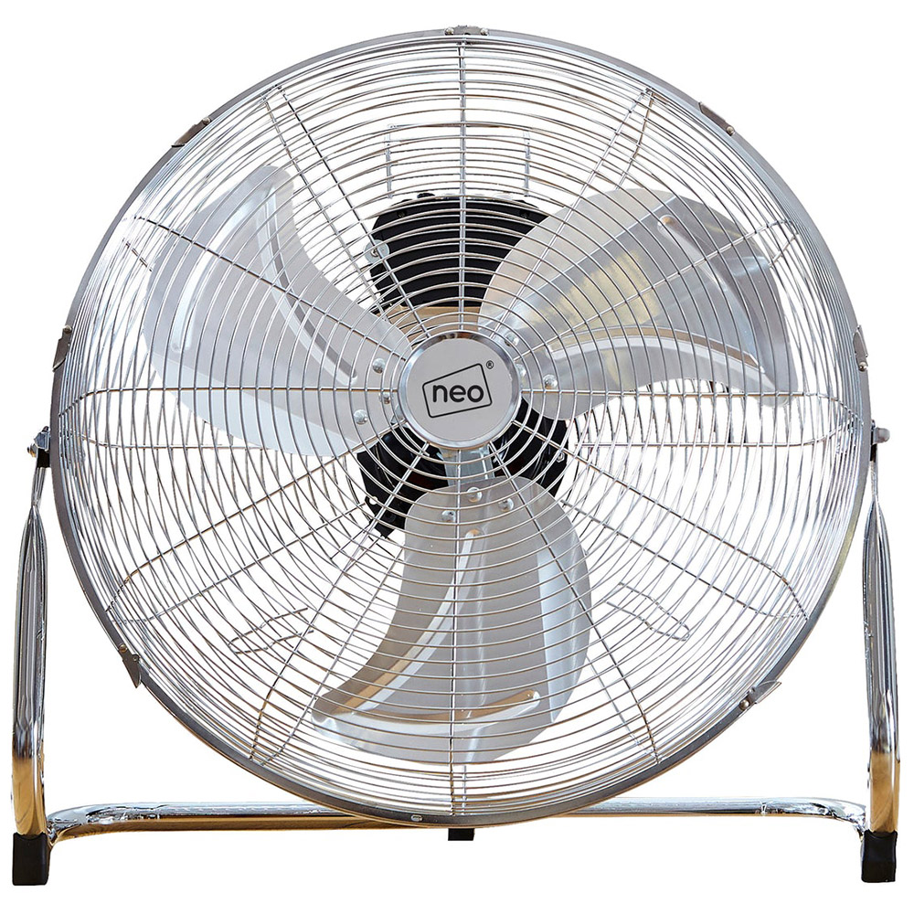 Neo High Velocity Chrome Metal Floor Freestanding Fan 16 inch Image 1