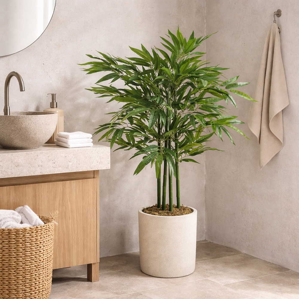 Leaf Green Bamboo Artificial Tree 3ft Image 2
