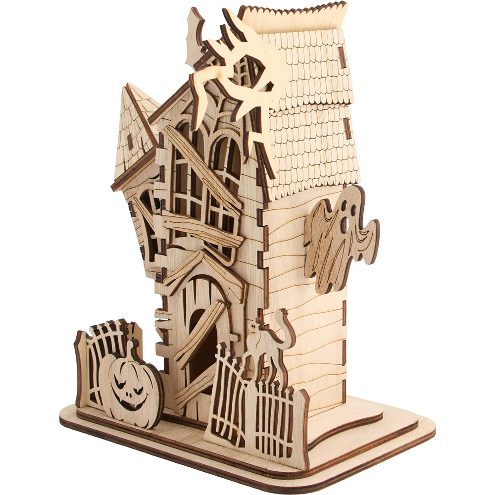Wooden Haunted House Natural Image 2