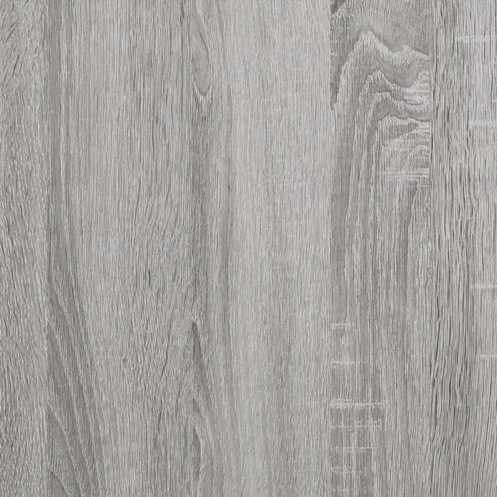 vidaXL 2 Shelf Grey Sonoma Record Cabinet Image 7