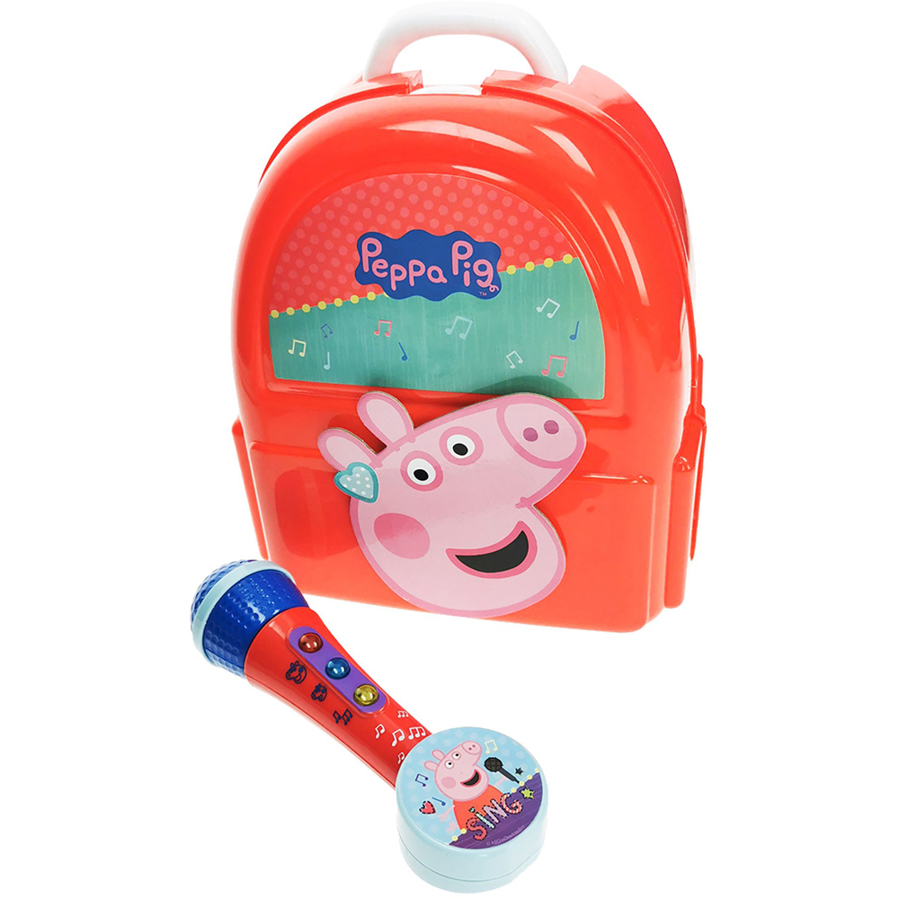 REIG Peppa Pig Red Beauty Backpack with Microphone Image 2
