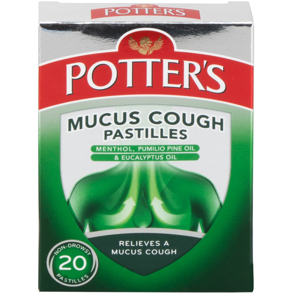 Potter's Mucus Cough Pastilles 20 Pack Image