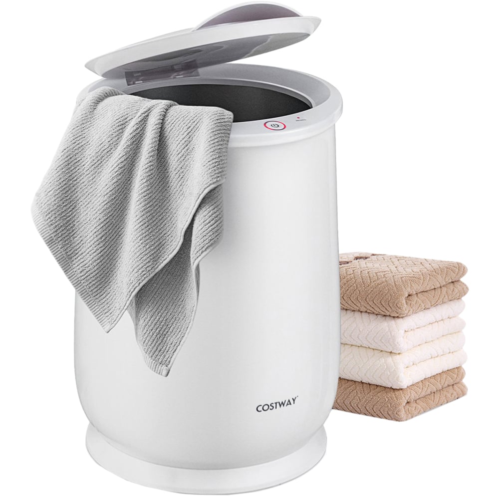 Costway White Portable Towel Warmer Bucket 21L Image 1