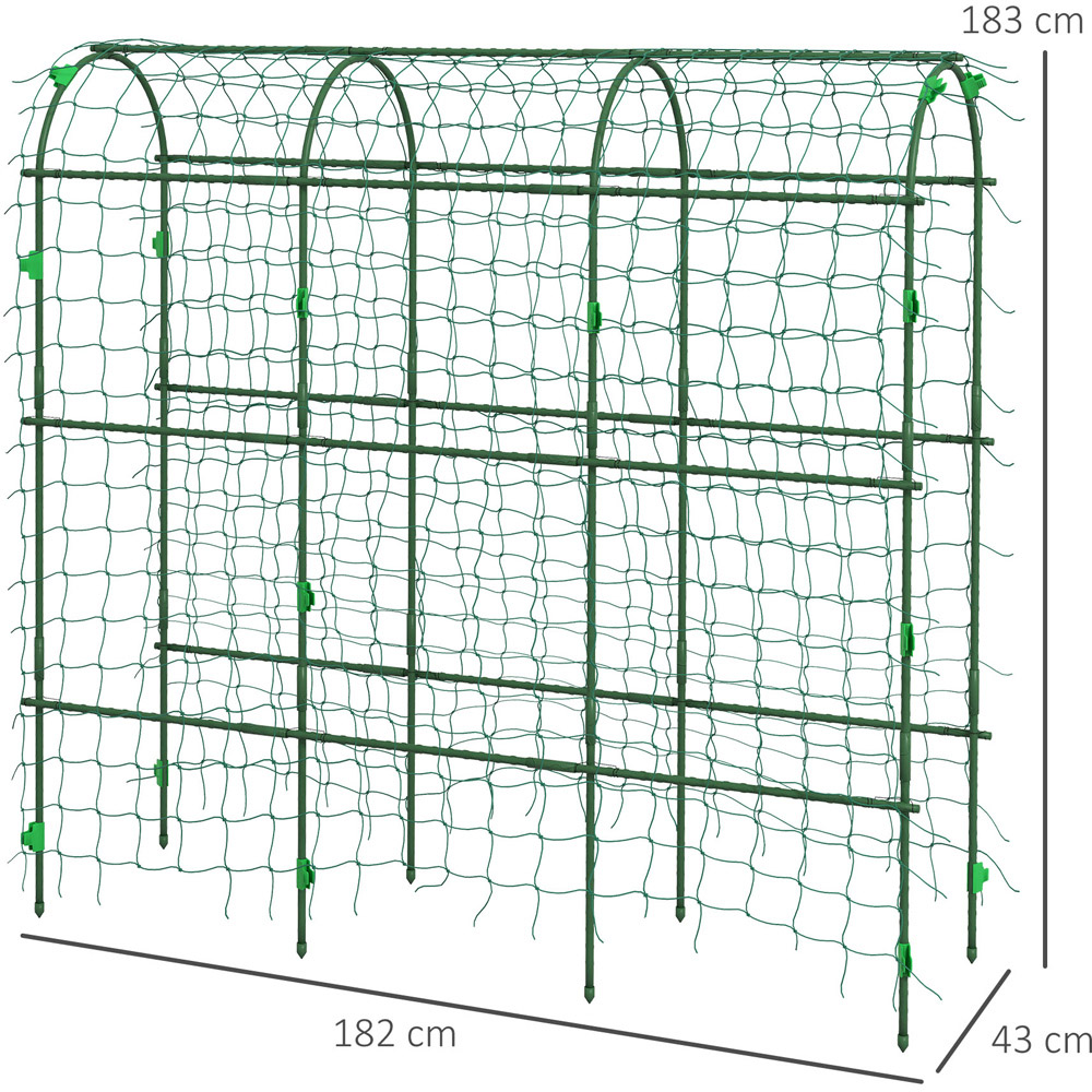 Outsunny 6 x 5.9ft Garden Trellis Image 9