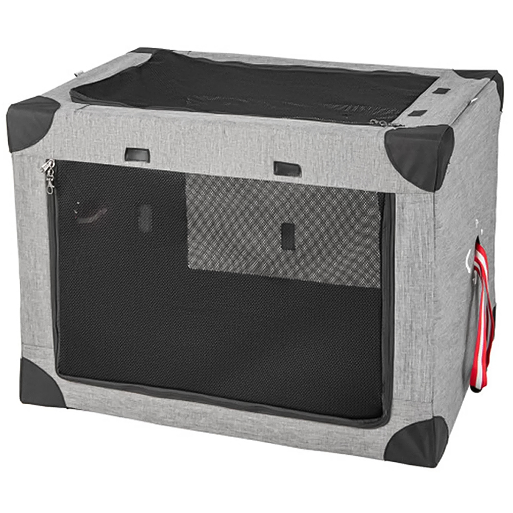 Costway 3 Door Large Foldable Dog Soft Kennel Image 1