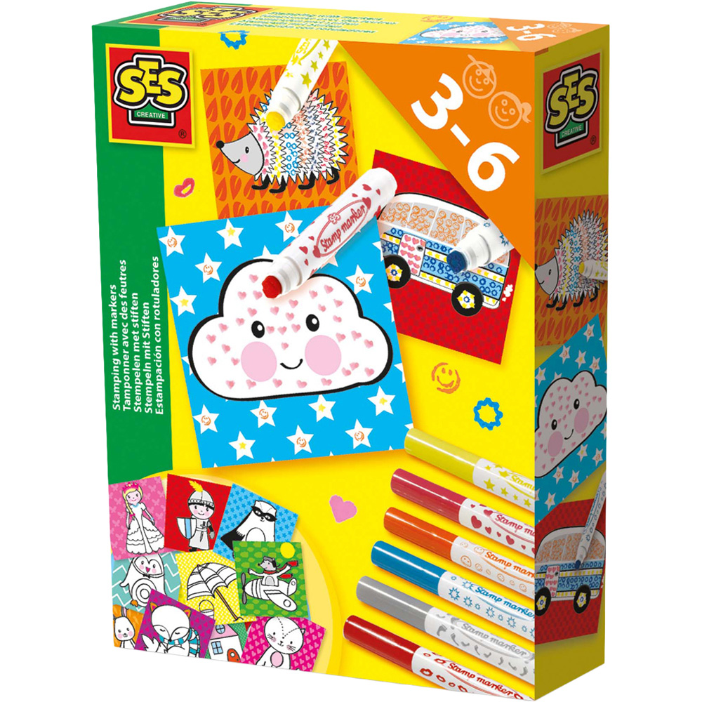 SES Creative Stamping With Markers Kit Image 1