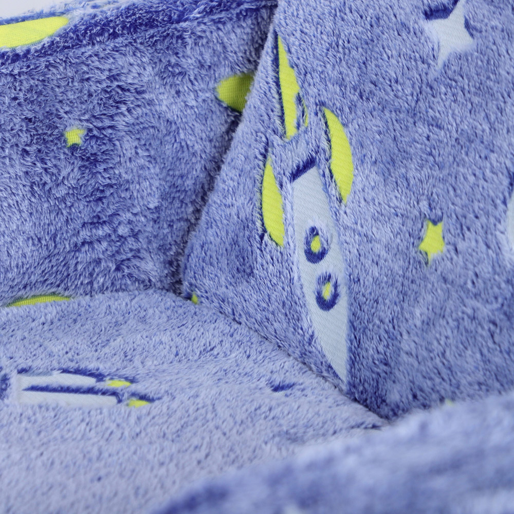 AIYAPLAY 2 in 1 Blue Glow in the Dark Cosmic Kids Recliner Image 4