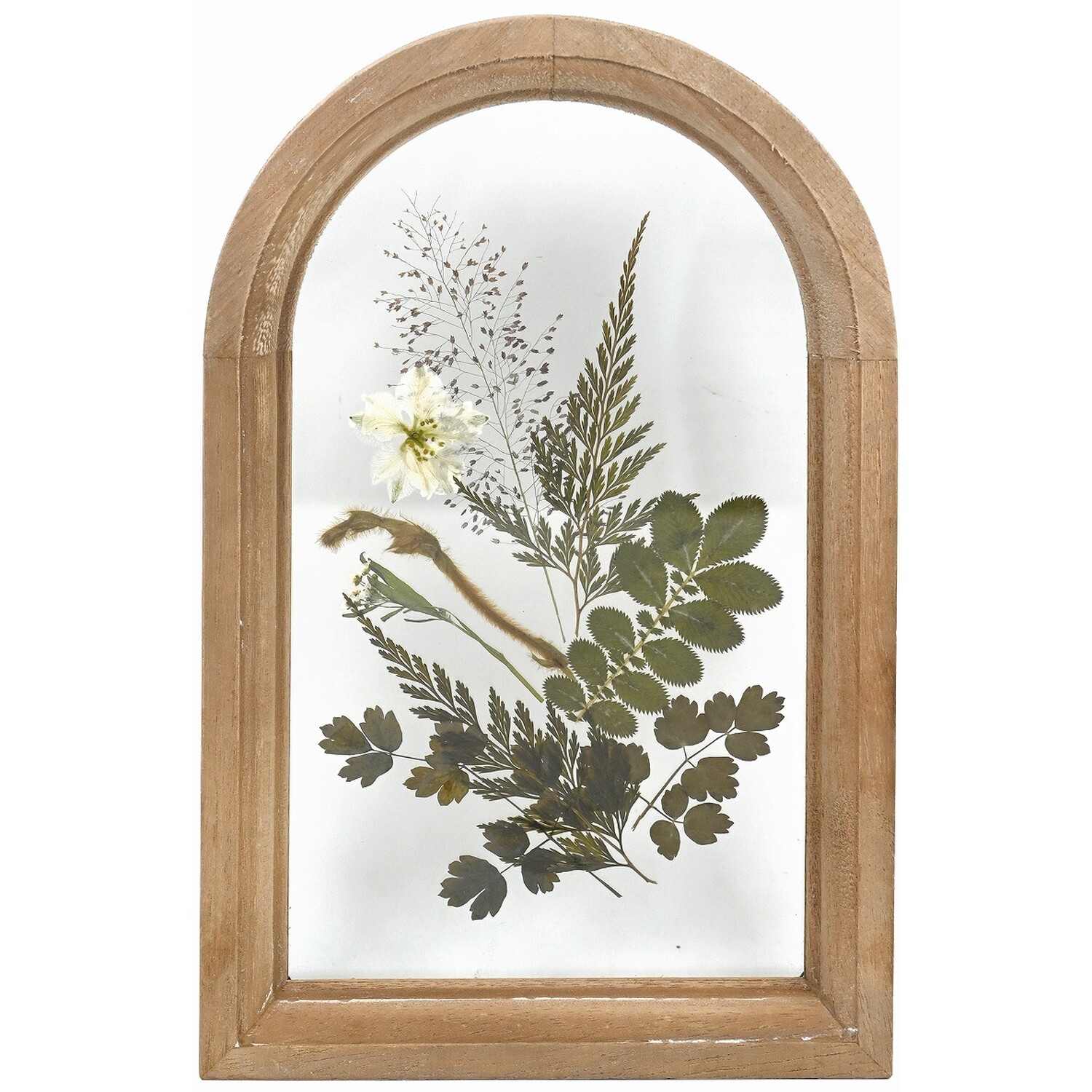 Botanical Dried Flowers Arch Wall Art - Wood Image 1