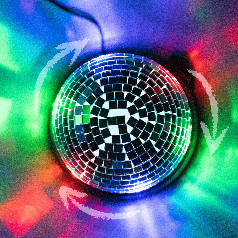 Global Gizmos Rotating Disco Mirror Ball 5 inch Image 5