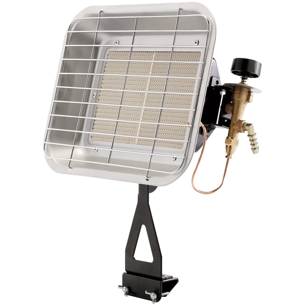 Draper White Propane Bottle Mounted Heater 4500W Image 1