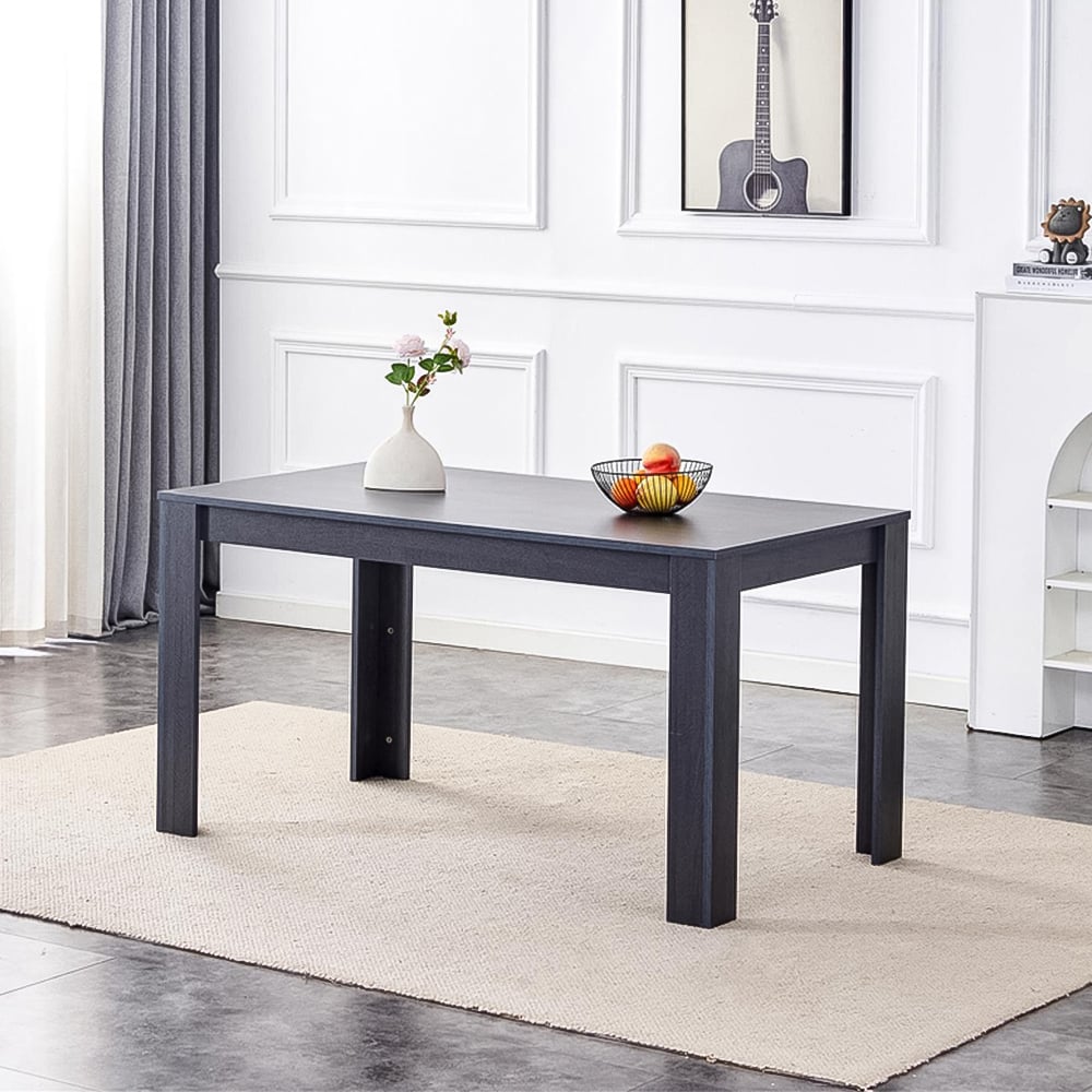 Portland 6 Seater Dark Grey Arrow Dining Table Set with Velvet Chairs and Bench Image 3