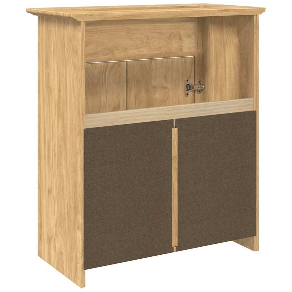 vidaXL Bodo 2 Door Single Drawer Honey Brown Bathroom Cabinet Image 7