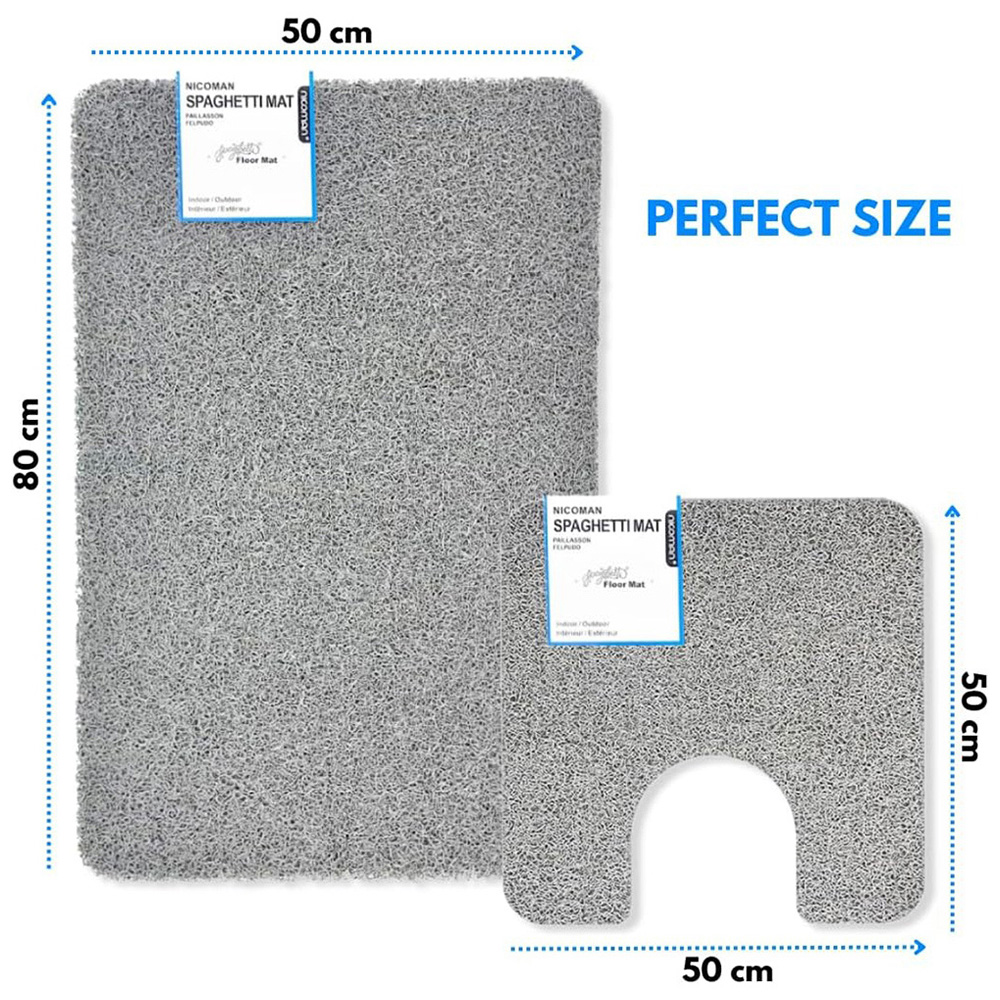 Nicoman Spaghetti Bath Mat and Pedestal Set Image 6