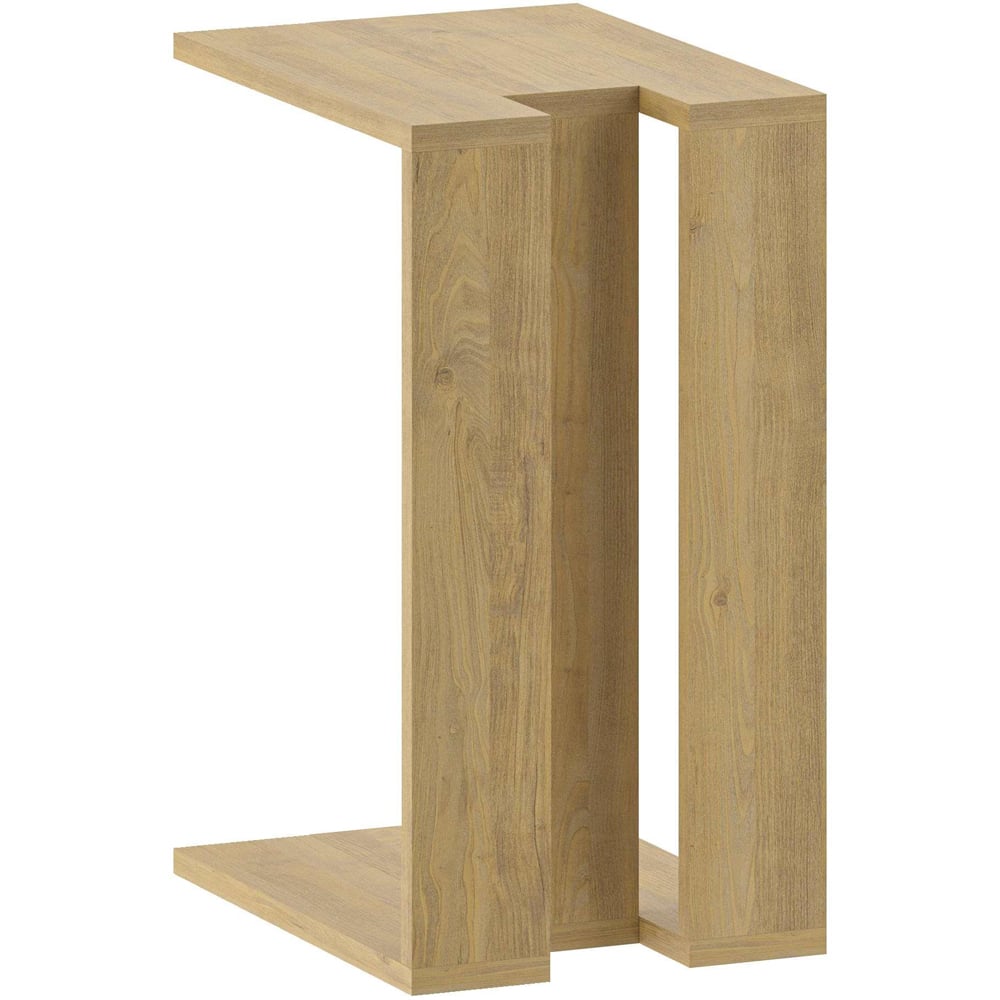 Decortie Muju Oak C Shape Side Table Image 2