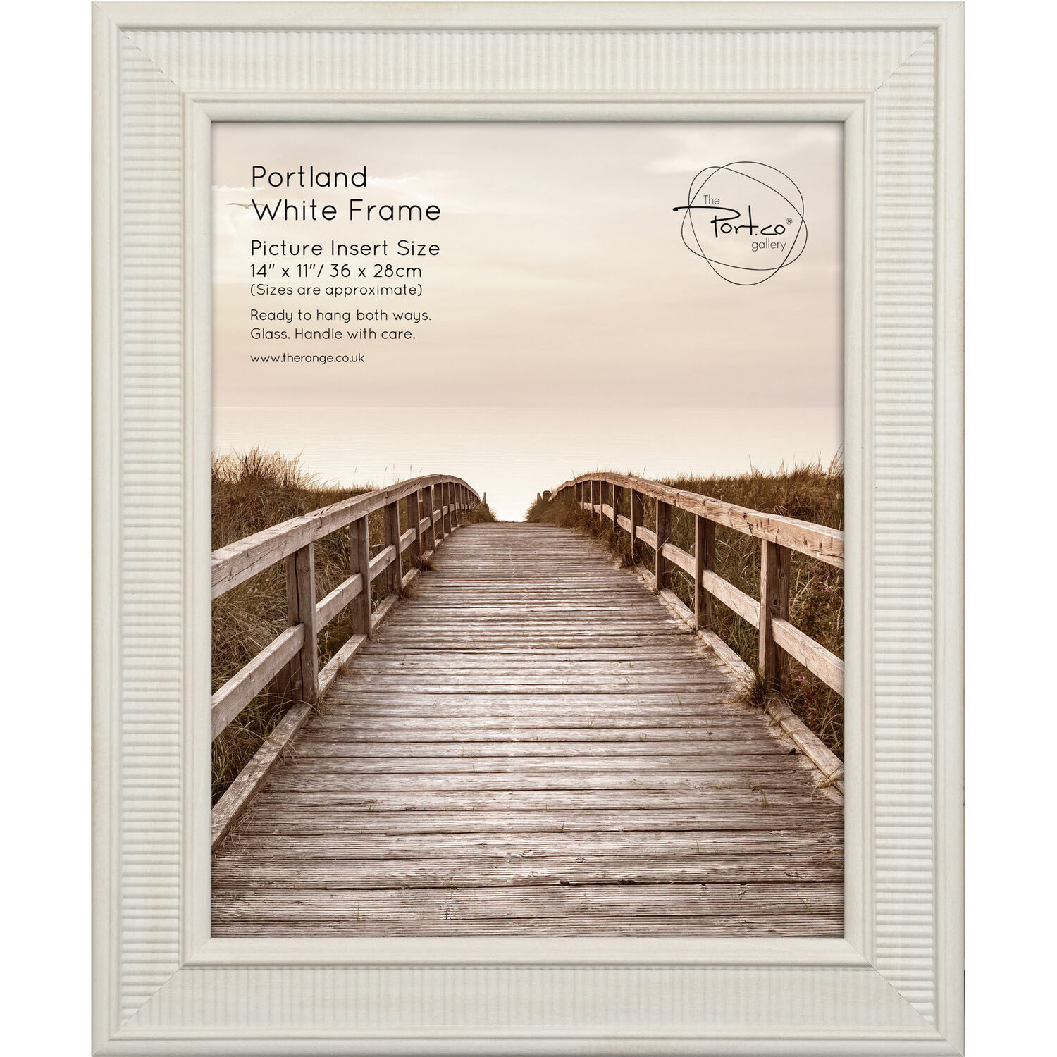 The Port. Co Gallery Portland White Photo Frame 14 x 11 inch Image 1