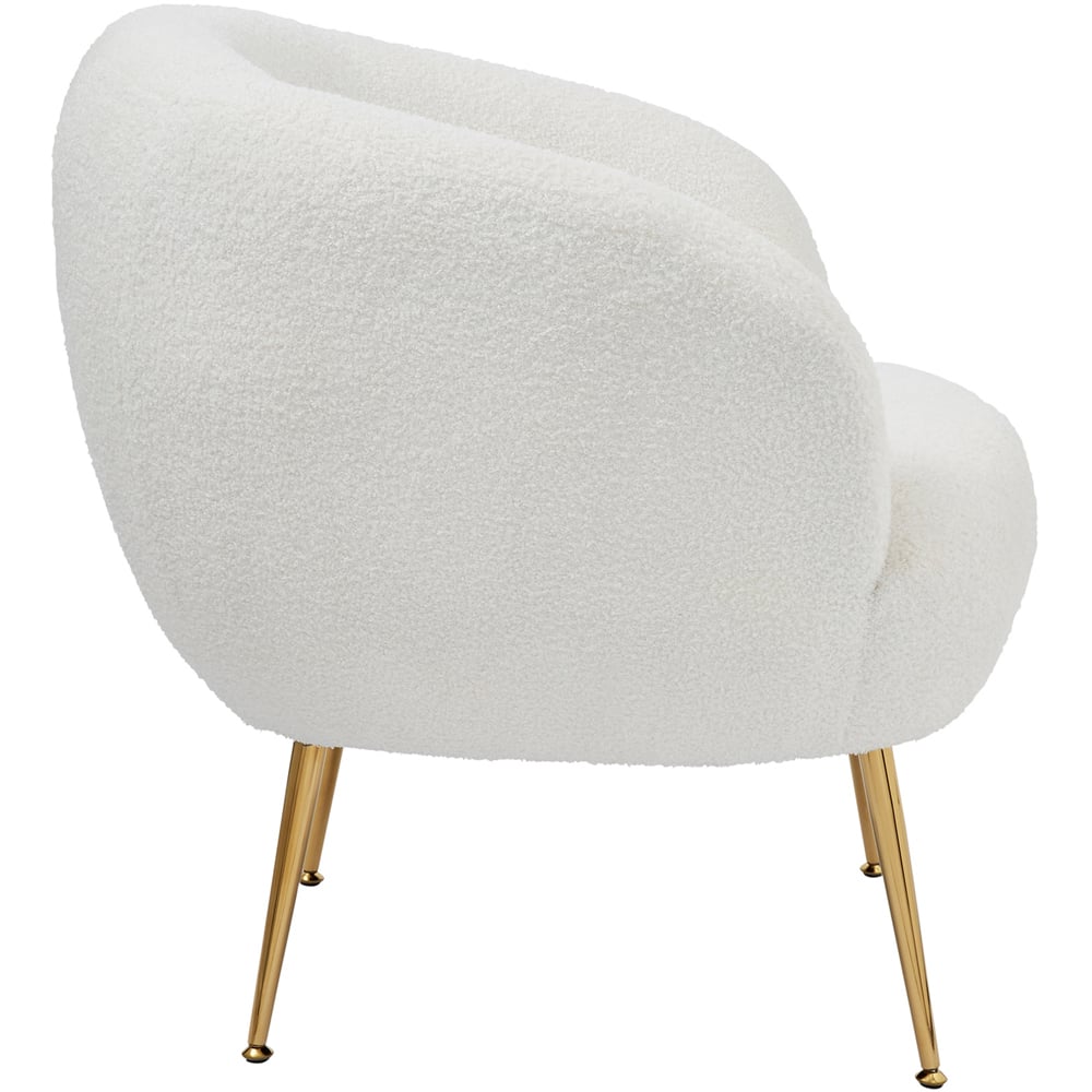 GFW Ada Cream Teddy Accent Chair Image 4
