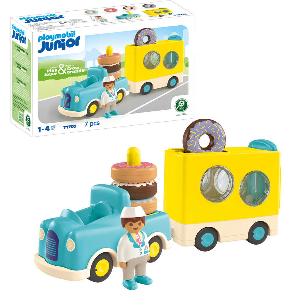 Playmobil Junior Crazy Donut Truck with Stacking and Sorting Feature Playset Image 4