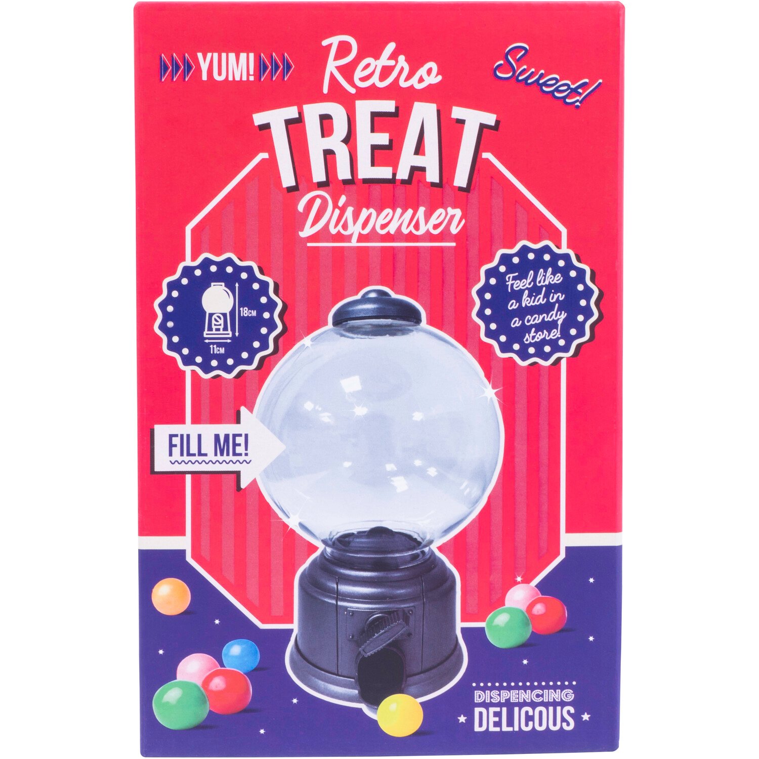 Fizz Creations Black Retro Treat Dispenser Image 1