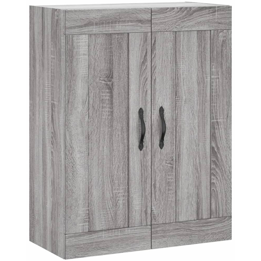 vidaXL 2 Door Grey Sonoma Wall Mounted Storage Cabinet 2 Pack Image 5