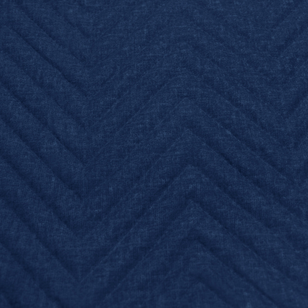Velosso Chevron Navy Door Curtain 117 x 213cm Image 2