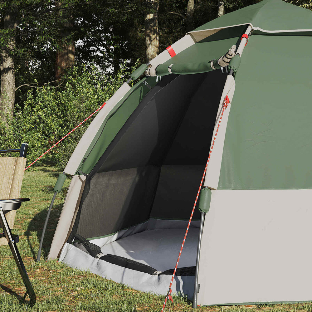 vidaXL 4 Person Instant Tent Green Image 2