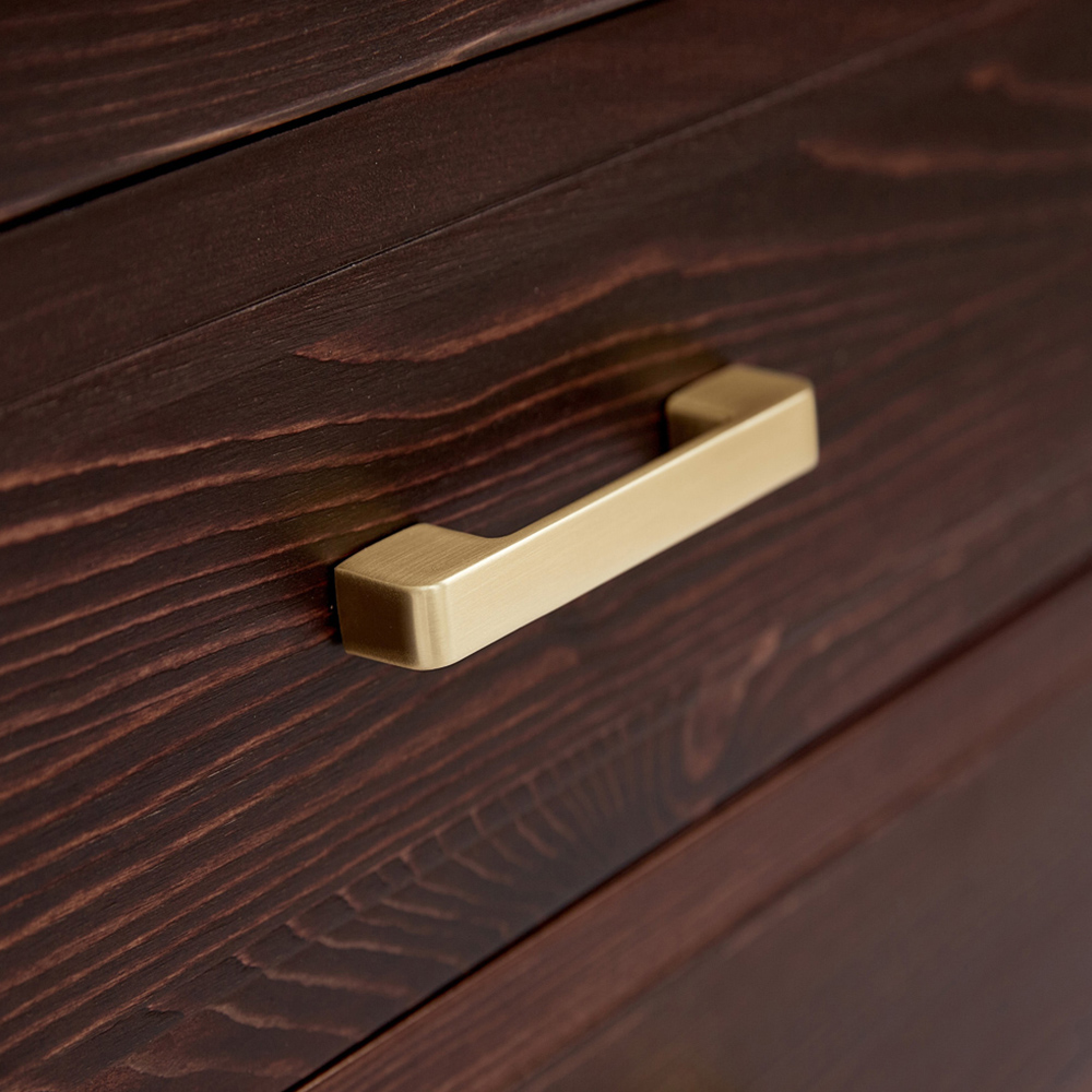 Palazzi 2 Drawer Brown Bedside Table Image 6