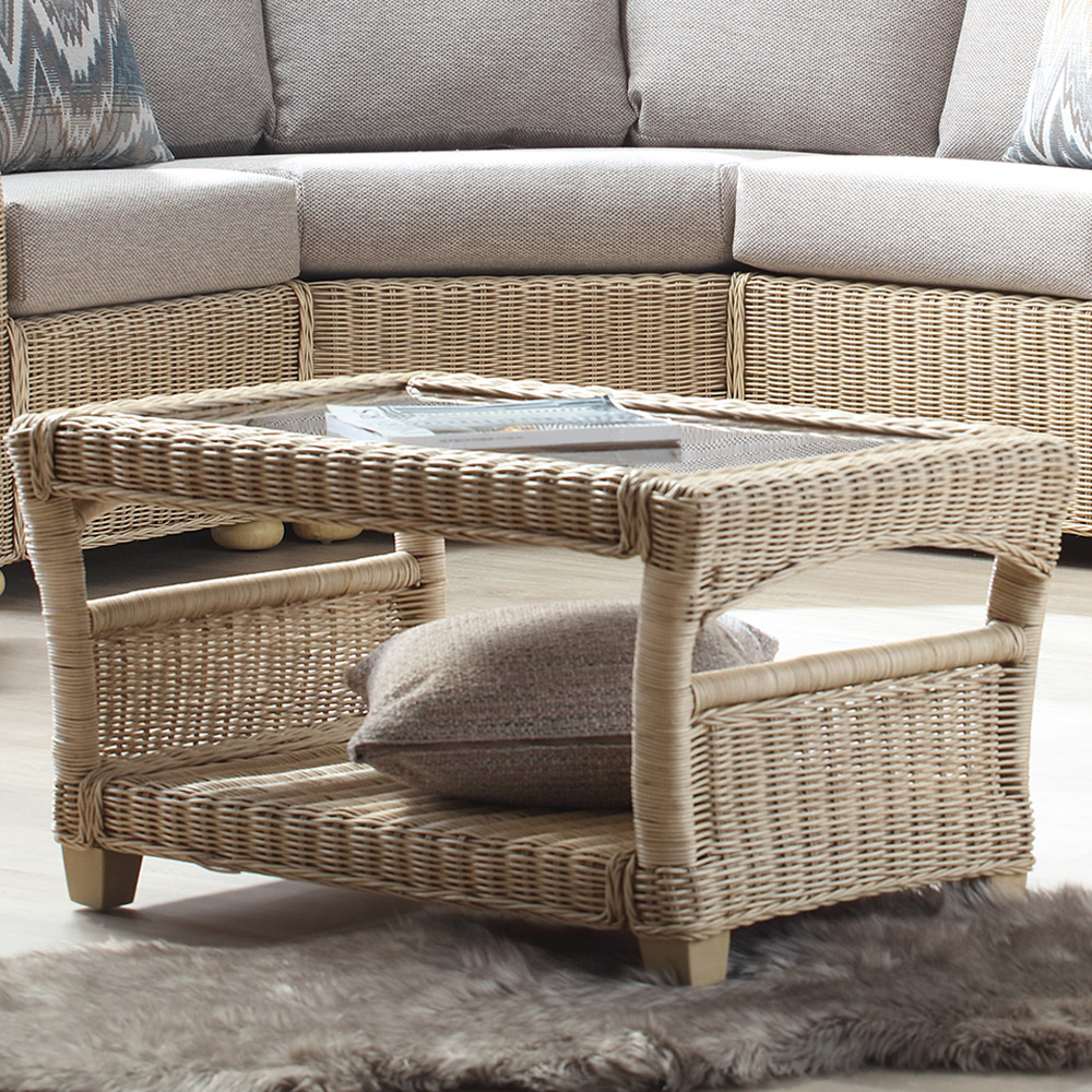 Desser Corsica Natural Wicker Coffee Table Image 1