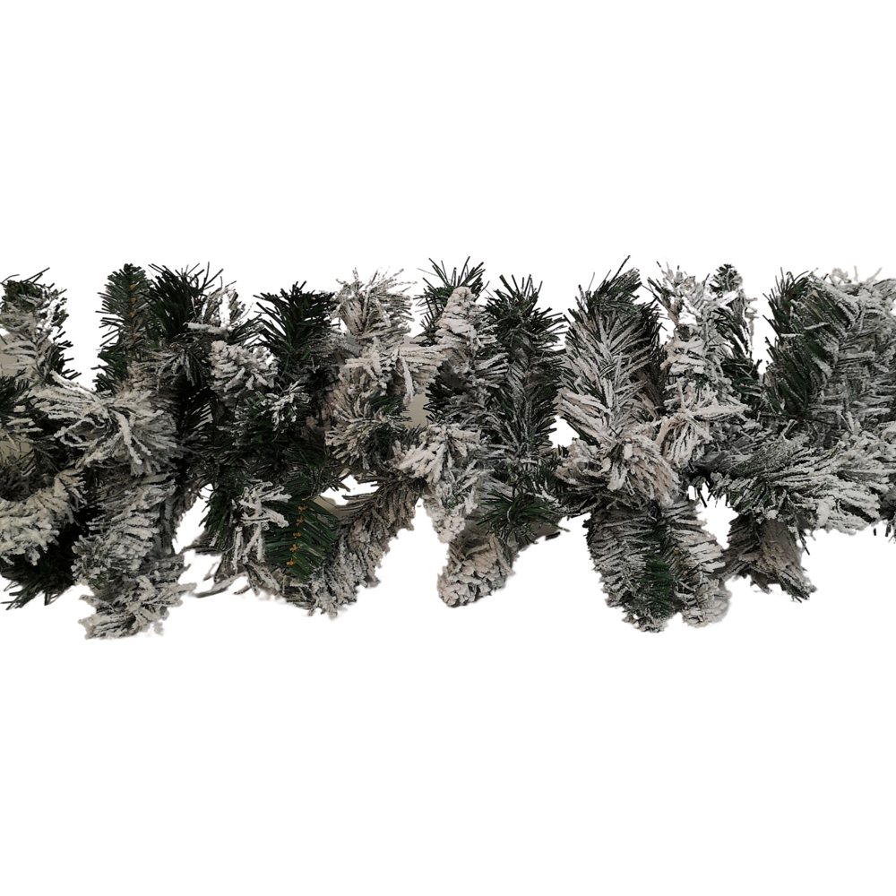 Samuel Alexander Snow Flocked Multicolour Christmas Garland 270cm Image 1