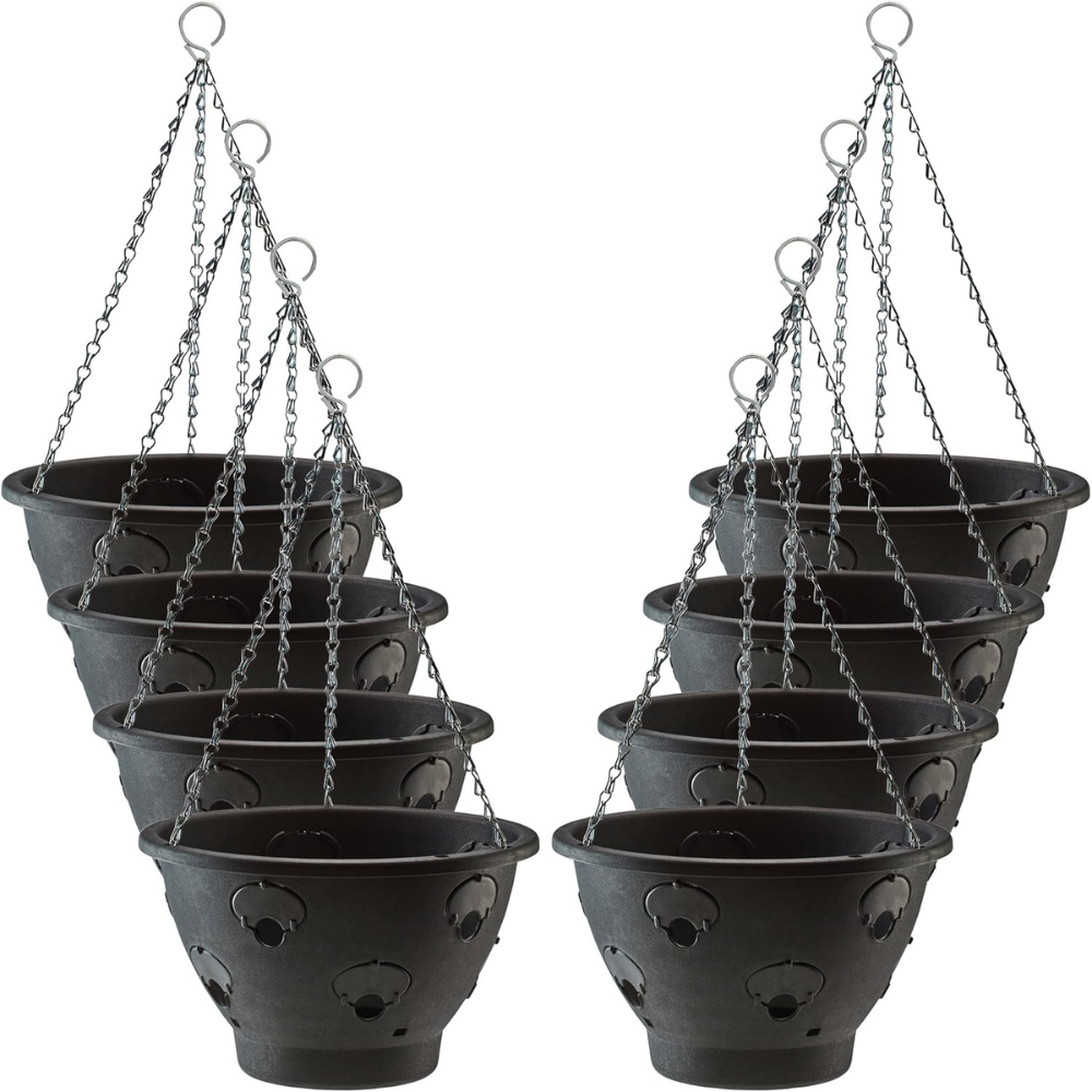 Thompson and Morgan BloomAround Garden Flower Hanging Plant Pot Baskets with Chains Image 1