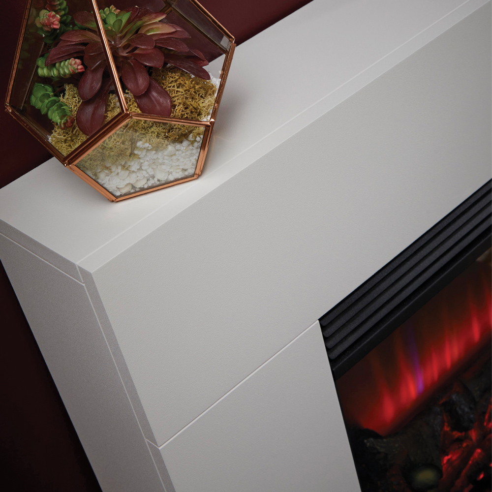 Suncrest Lindale White and Black Textured Electric Suite Image 3
