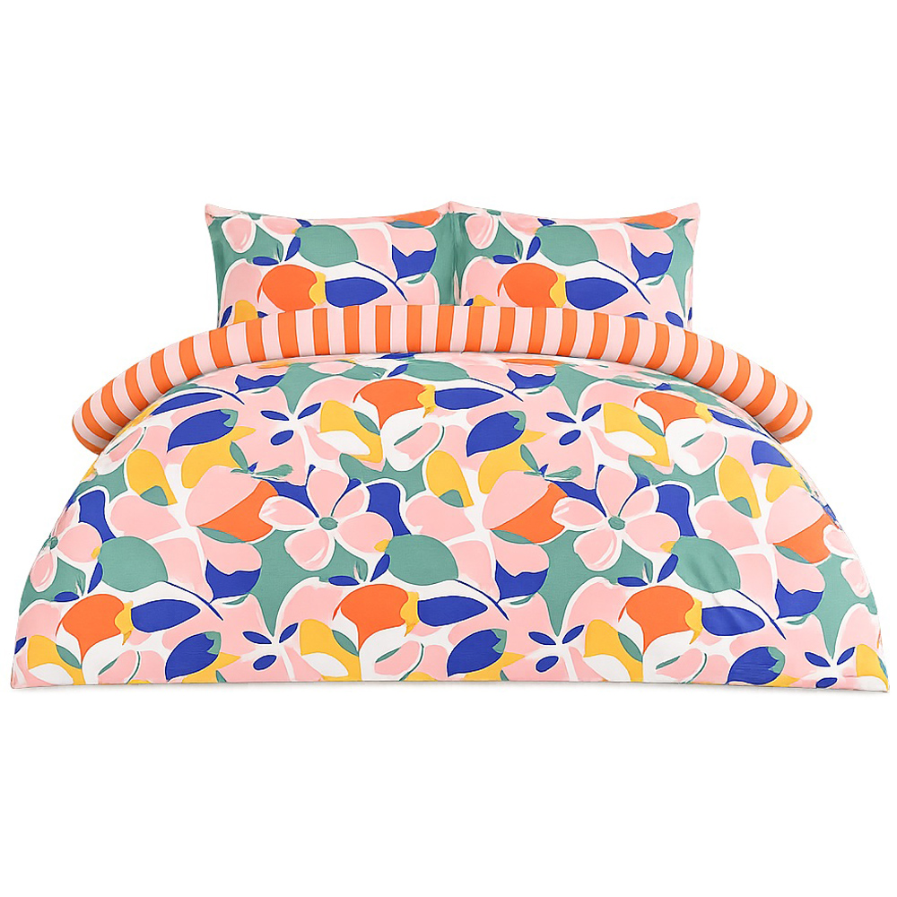Smart Living Single Abstract Floral Duvet Cover Set Image 2