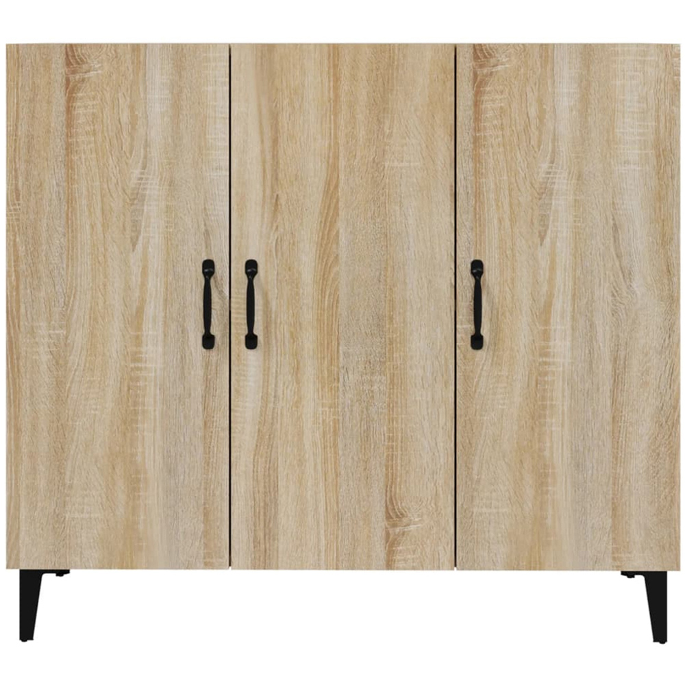 vidaXL 3 Door Sonoma Oak Sideboard Image 4