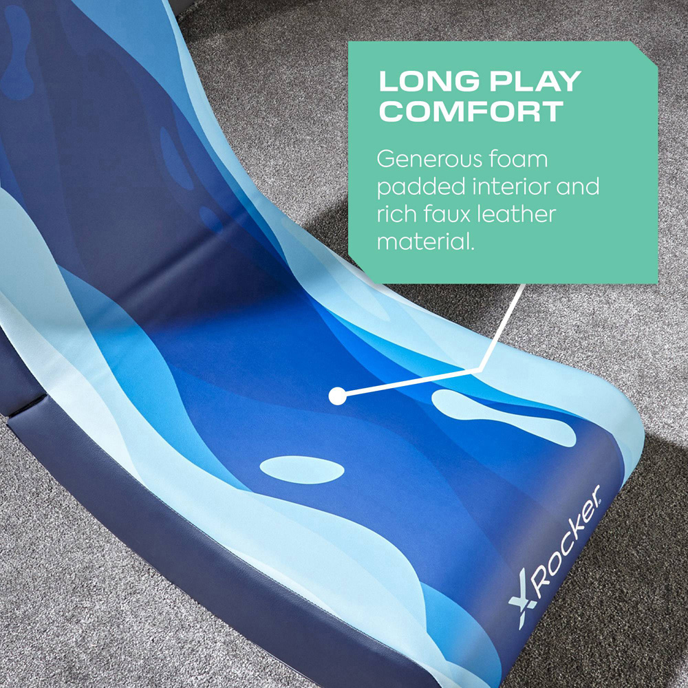 X Rocker Video Rocker Lava Blue Kids Gaming Chair Image 5