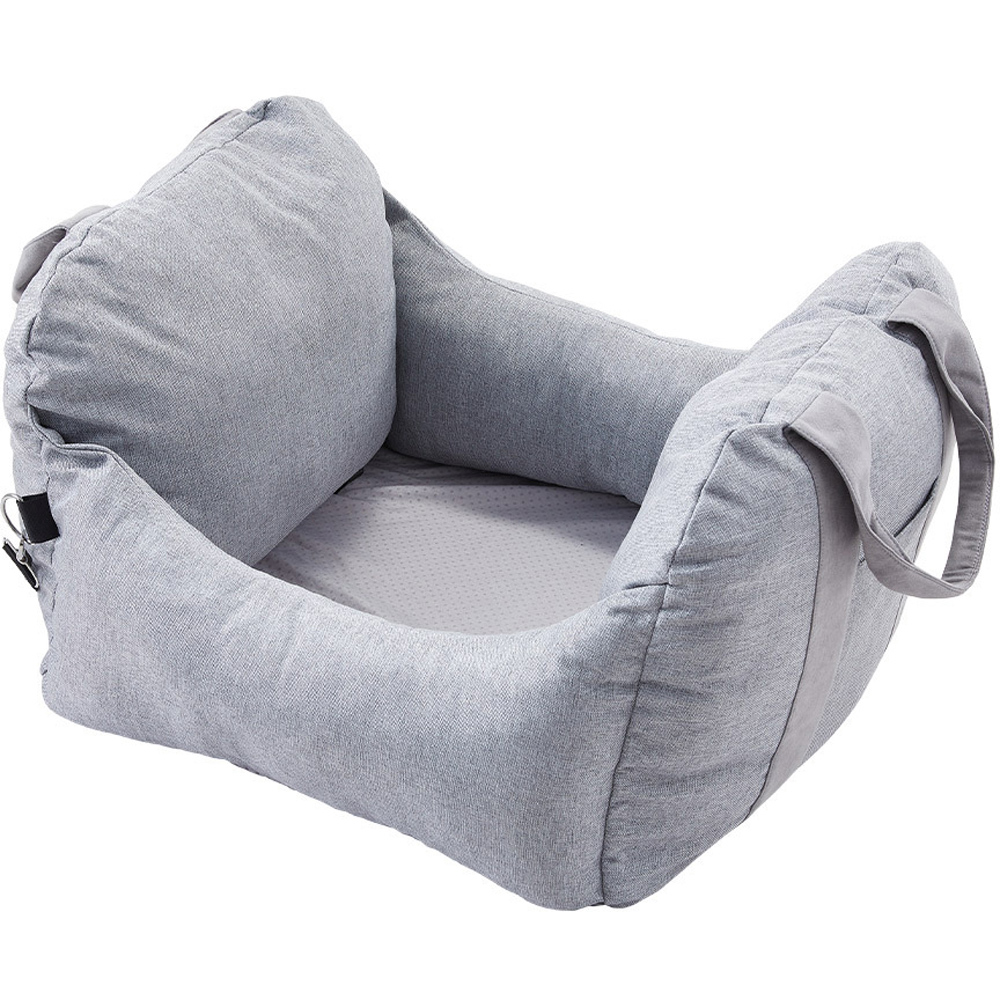 H&O Direct Portable Light Grey Pet Car Seat Image 1