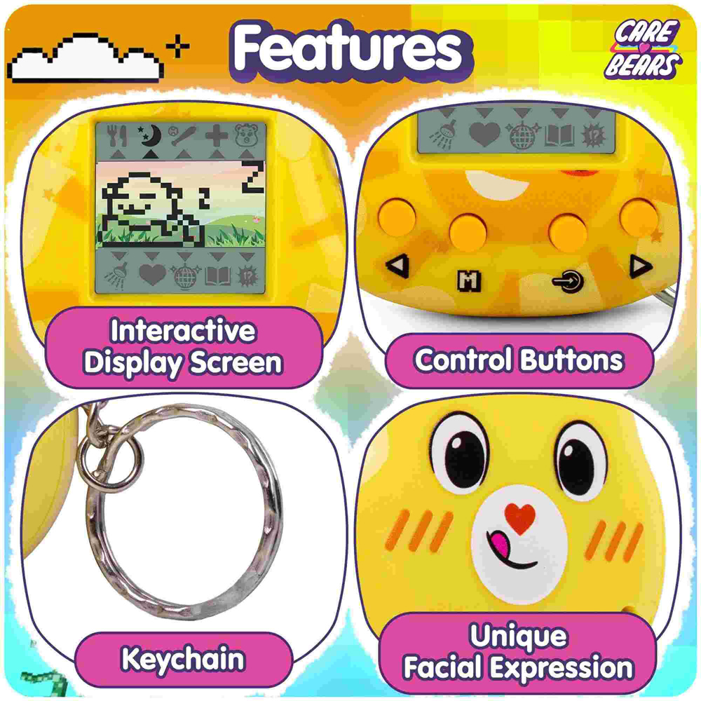 Thumbs Up Care Bears Funshine Bear Kea Kuma Digital Pet Image 5